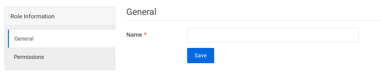 create role general tab
